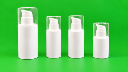 Dispenser - Macro Oval airless pump (100ml or 150ml) w/ piston and bottom plate, dosing 1.5ml/pump